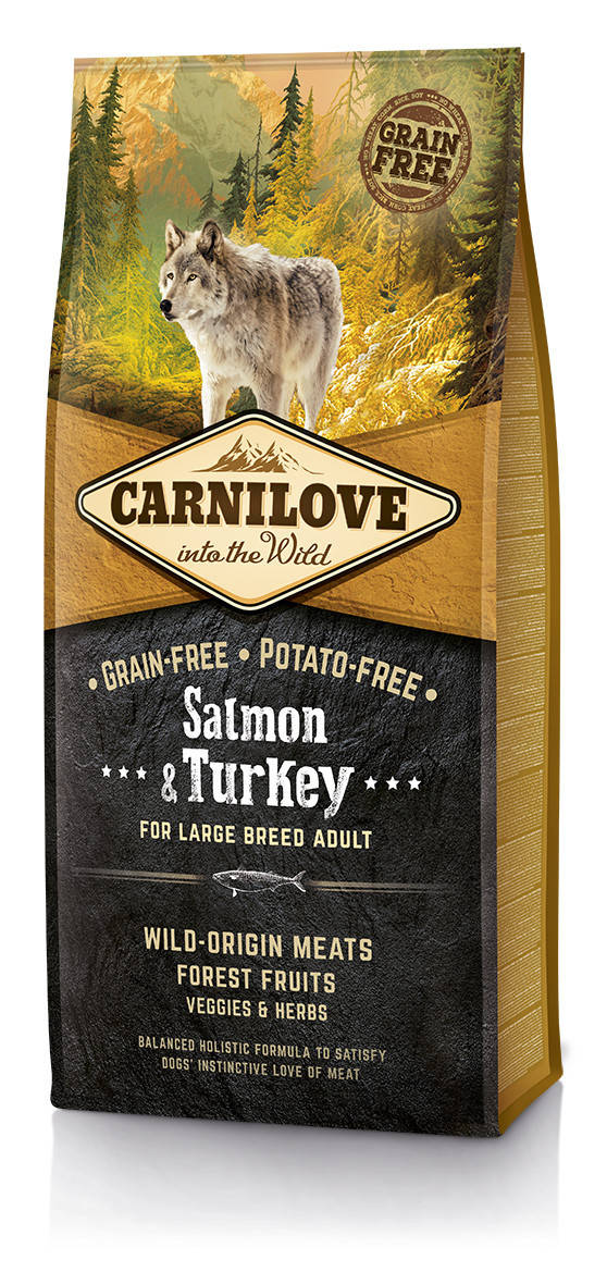 Carnilove Salmon & Turkey For Large Breed Adult 12 кг беззерновой корм для собак крупных пород
Carnilove Salmon & Turkey For Large Breed Adult 12 кг беззерновой корм для собак крупных пород