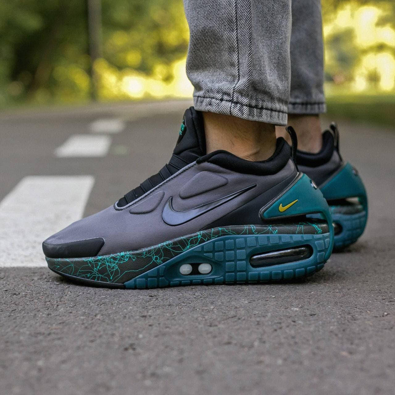 Nike Adapt Auto Max серые с синим мужские демисезонные кроссовки. Осень/весна, мужские текстильные кроссовки., Серый
Nike Adapt Auto Max серые с синим мужские демисезонные кроссовки. Осень/весна, мужские текстильные кроссовки., Серый