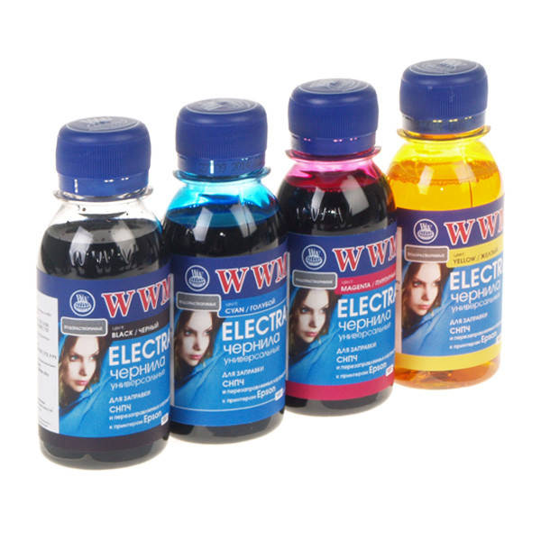 Комплект чернил WWM ELECTRA для Epson (4 х 100г) B/C/M/Y (ELECTR.SET42) с расширенной совместимостью
Комплект чернил WWM ELECTRA для Epson (4 х 100г) B/C/M/Y (ELECTR.SET42) с расширенной совместимостью