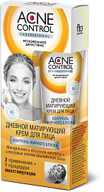 Крем для лица дневной матирующий серии «Acne Control Professional» контроль жирного блеска
Крем для лица дневной матирующий серии «Acne Control Professional» контроль жирного блеска