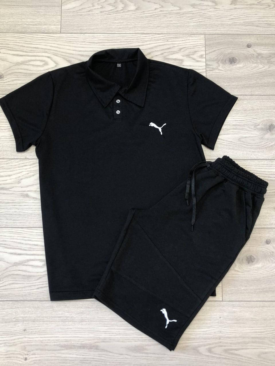 Мужской летний костюм Puma поло футболка и шорты комплект Пума с шортами черный значек вышивка M
Мужской летний костюм Puma поло футболка и шорты комплект Пума с шортами черный значек вышивка M
