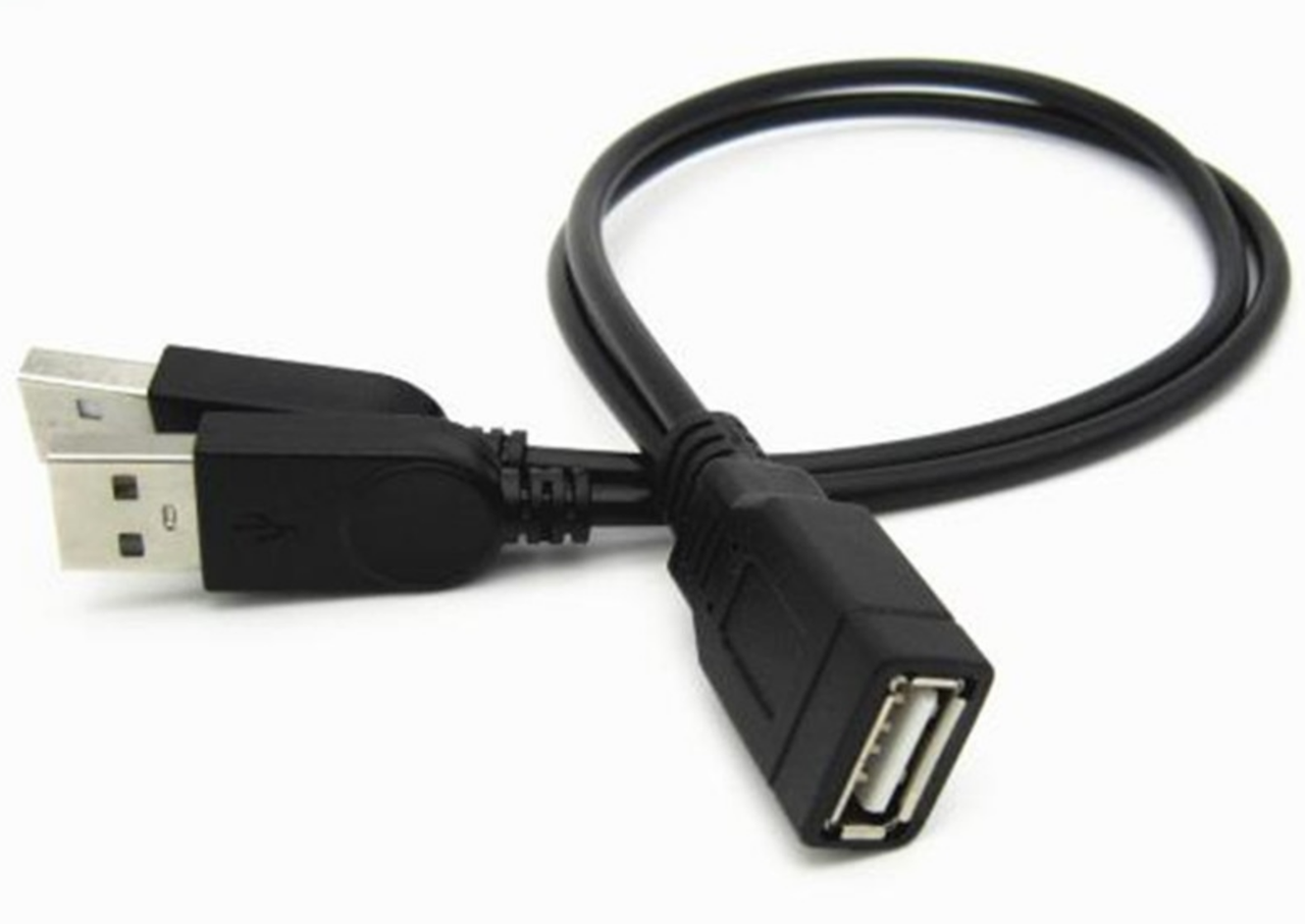 USB мама на 2 USB папа - данные и дополнительное питание, 30см
USB мама на 2 USB папа - данные и дополнительное питание, 30см