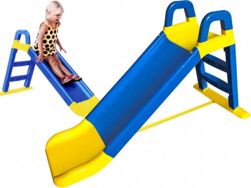 Горка Active Baby детская пластиковая Долони, спуск 140см, горка желто-синяя, Синий