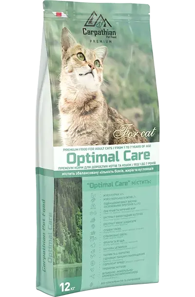 Сухой корм Carpathian Pet Food - OptimalCare для кошек всех пород в возрасте до 7 лет, 1.5 кг
Сухой корм Carpathian Pet Food - OptimalCare для кошек всех пород в возрасте до 7 лет, 1.5 кг