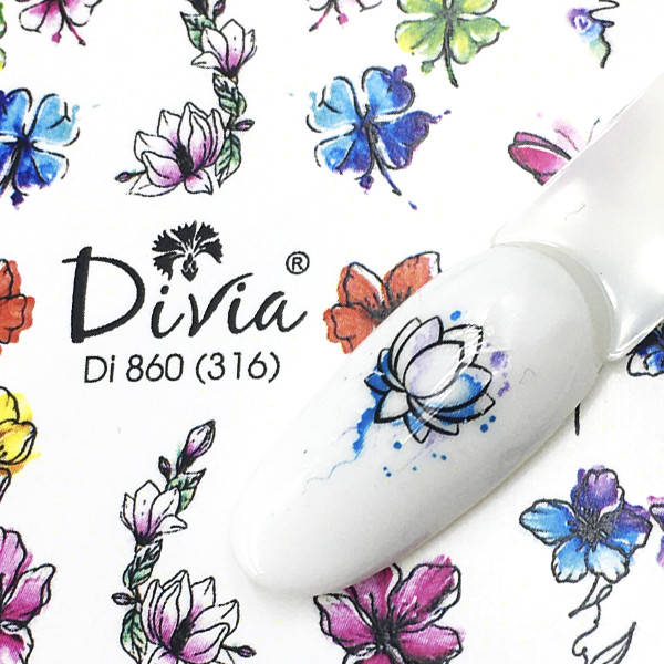 Divia Наклейки Слайдер-дизайн Di860 №316 
Divia Наклейки Слайдер-дизайн Di860 №316