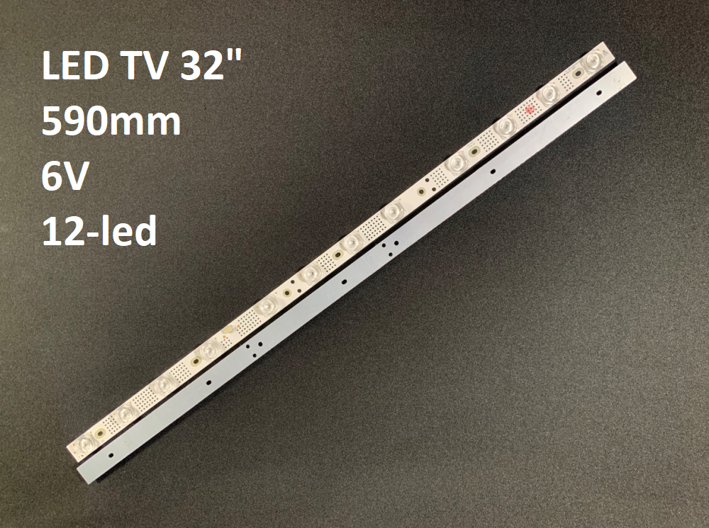 LED підсвітка TV 32" inch 12-led 590mm. 6V. SJ-4C-LB3212-PF01J TCL 32ES580, TCL L32S6FS/ 32DS520/ 32ES586
LED підсвітка TV 32" inch 12-led 590mm. 6V. SJ-4C-LB3212-PF01J TCL 32ES580, TCL L32S6FS/ 32DS520/ 32ES586