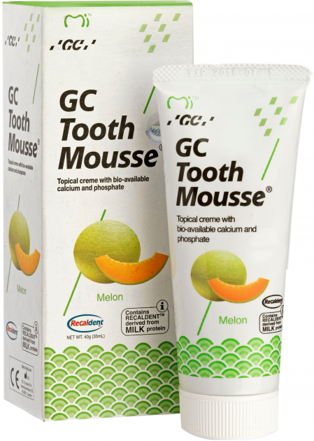 Тус Мус (TOOTH MOUSSE) гель для ремінералізації і зміцнення зубів GC, диня, 1 тюбик 35 мл
Тус Мус (TOOTH MOUSSE) гель для ремінералізації і зміцнення зубів GC, диня, 1 тюбик 35 мл