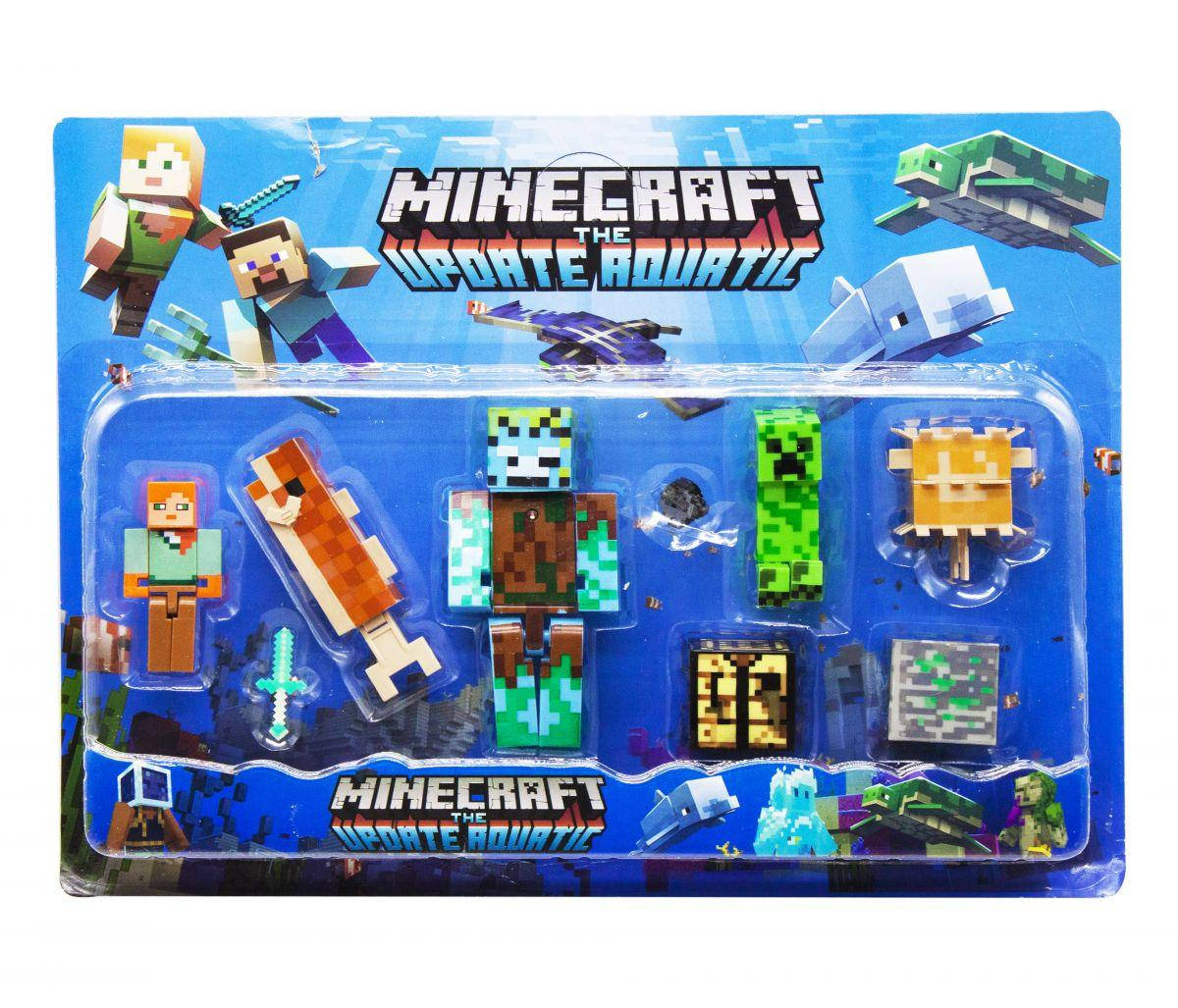 Набор (большой) герои Minecraft фигурки 4 персонажа и аксессуары, свет Крипер, Алекс, Стив
Набор (большой) герои Minecraft фигурки 4 персонажа и аксессуары, свет Крипер, Алекс, Стив