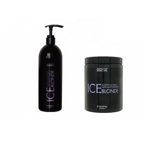 Набор для осветленных волос против желтизны "Холодный блонд" 2 в 1 Profis Ice Blond
Набор для осветленных волос против желтизны "Холодный блонд" 2 в 1 Profis Ice Blond