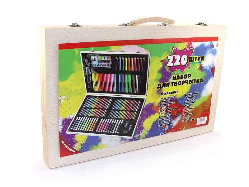 Набор для рисования деревянная коробка 220 ед. 10шт 9378
Набор для рисования деревянная коробка 220 ед. 10шт 9378