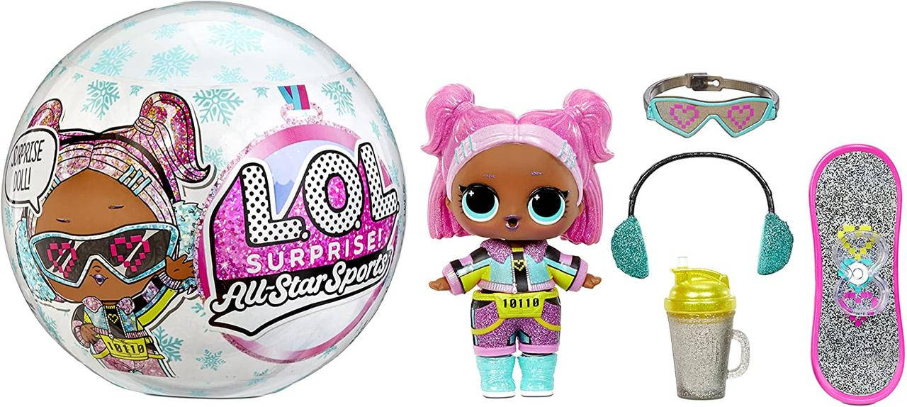Кукла Лол Сюрприз Серия Спортивная LOL Surprise All-Star Sports Series 5 Winter Games Sparkly Doll
Кукла Лол Сюрприз Серия Спортивная LOL Surprise All-Star Sports Series 5 Winter Games Sparkly Doll