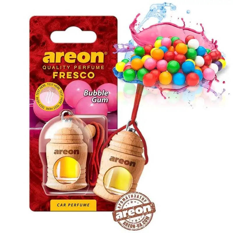 Ароматизатор Areon (Освежитель воздуха в машину) "Fresco" - в пробковой бутылочке 8мл_Bubble Gum
Ароматизатор Areon (Освежитель воздуха в машину) "Fresco" - в пробковой бутылочке 8мл_Bubble Gum