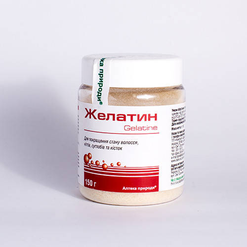 Желатин порошок 150 г банка 
Желатин порошок 150 г банка