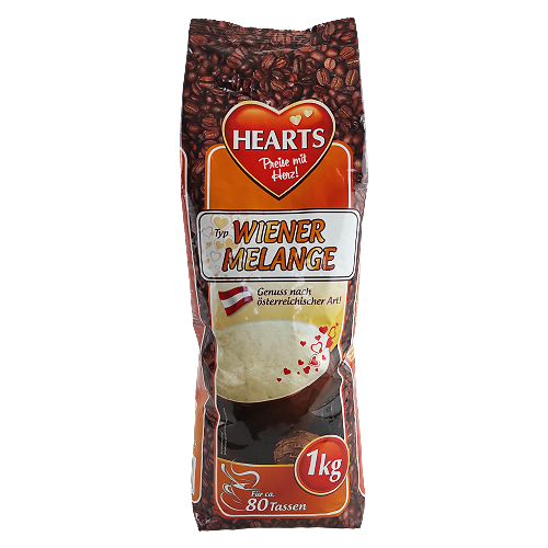 Капучіно Хертс віденський меланж Hearts wiener melange 1kg 10шт/ящ (Код : 00-00003850)
Капучіно Хертс віденський меланж Hearts wiener melange 1kg 10шт/ящ (Код : 00-00003850)