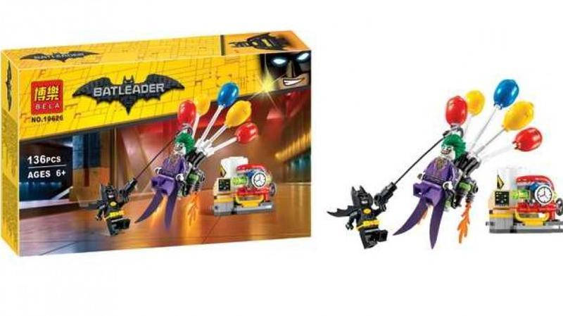 Конструктор Бэтмен ВATLEADER 10626 DC Super heroes Batman Movie «Побег Джокера на воздушном шаре» 136 дет
Конструктор Бэтмен ВATLEADER 10626 DC Super heroes Batman Movie «Побег Джокера на воздушном шаре» 136 дет
