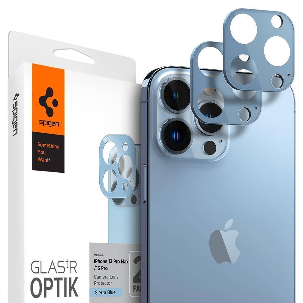 Стекло на камеру Spigen Optik Camera Lens Protector 2-pack iPhone 13 Pro / 13 Pro Max Sierra Blue (AGL04032), Синий
Стекло на камеру Spigen Optik Camera Lens Protector 2-pack iPhone 13 Pro / 13 Pro Max Sierra Blue (AGL04032), Синий
