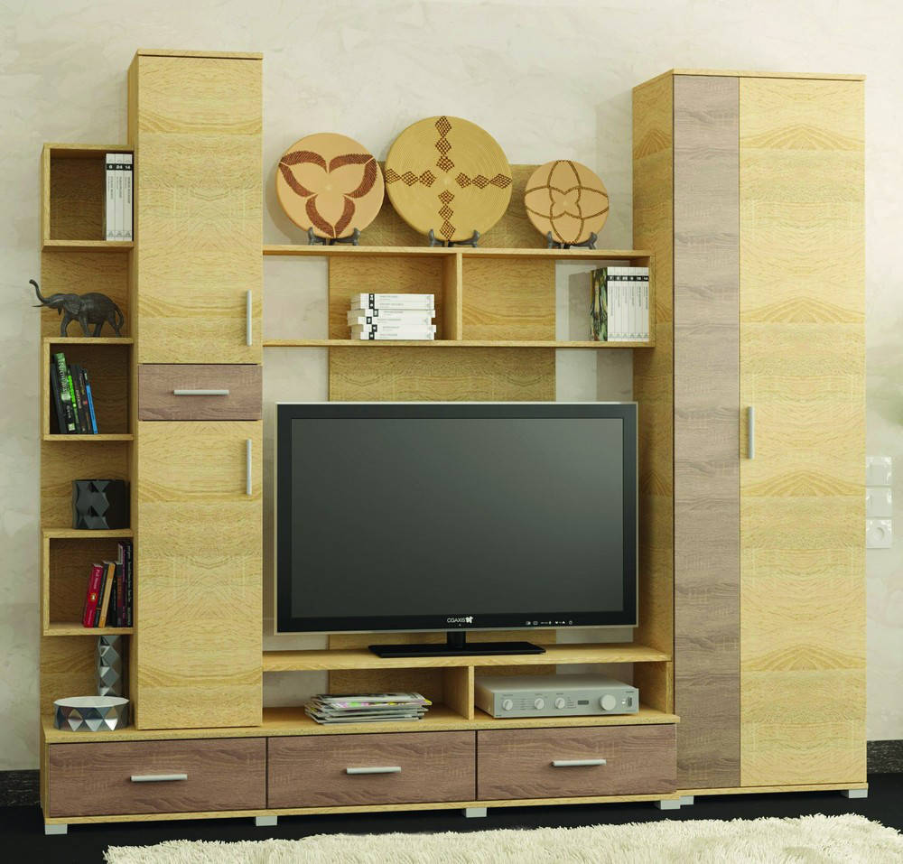 Стенка для гостиной Бриз + Шкаф ШП-2
Стенка для гостиной Бриз + Шкаф ШП-2