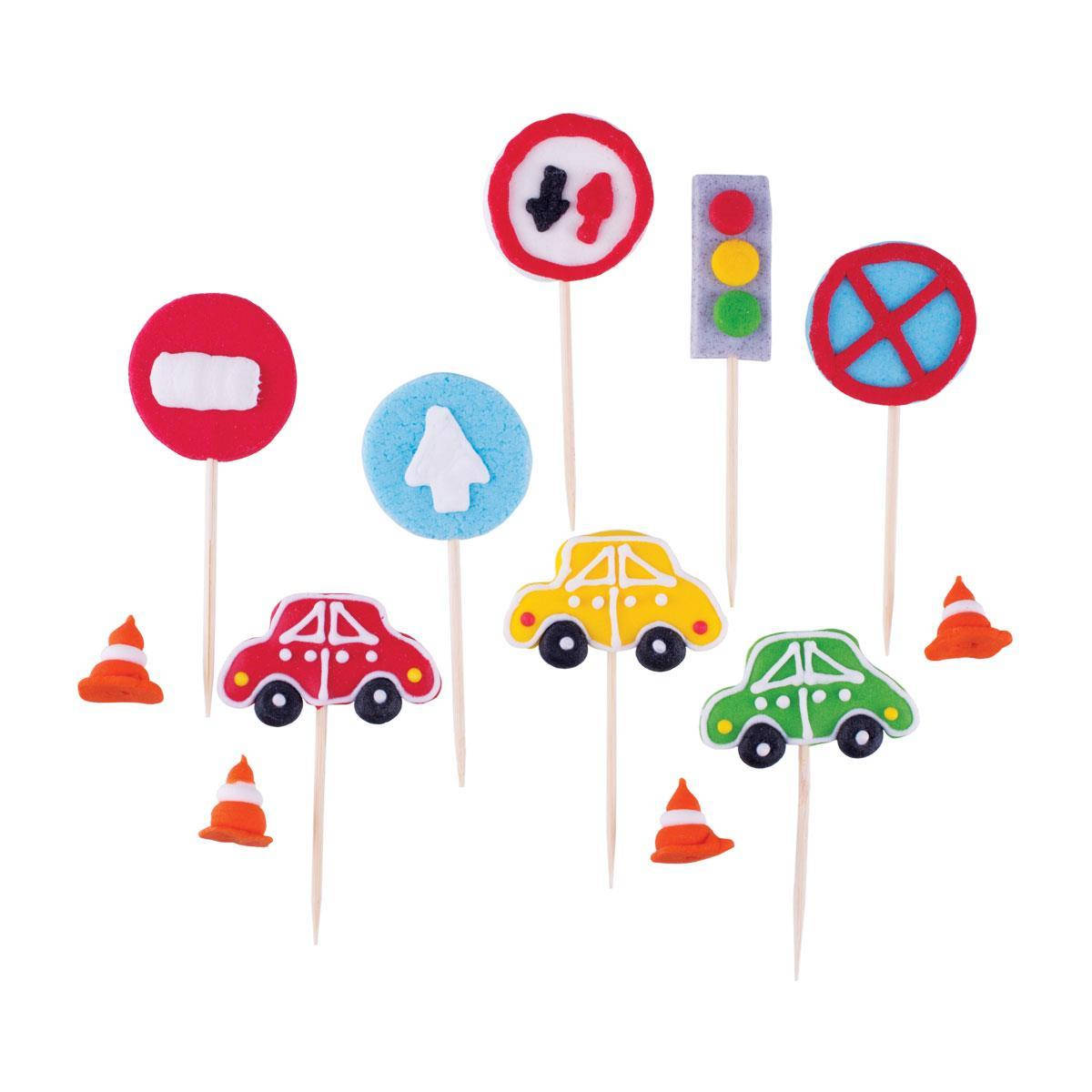 Украшения на торт Дорожные знаки 
Украшения на торт Дорожные знаки