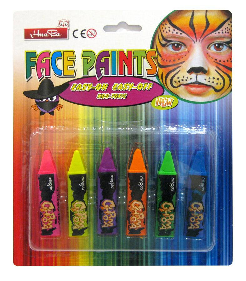 Аквагрим для лица карандаши FACE PAINTS 6цв. HuaBa 271614/8038-4/600
Аквагрим для лица карандаши FACE PAINTS 6цв. HuaBa 271614/8038-4/600