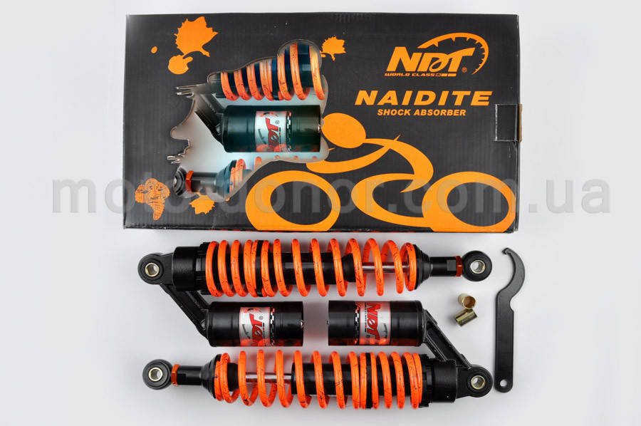 Амортизаторы (пара) Delta 340mm, газомасляные "NDT" (оранжевые +паутина)
Амортизаторы (пара) Delta 340mm, газомасляные "NDT" (оранжевые +паутина)