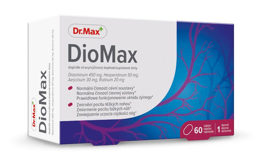 Dr.Max Diomax с диосмином, гесперидином, эсцином и рутином от варикоза и венозной недостаточности 60 таблеток
Dr.Max Diomax с диосмином, гесперидином, эсцином и рутином от варикоза и венозной недостаточности 60 таблеток