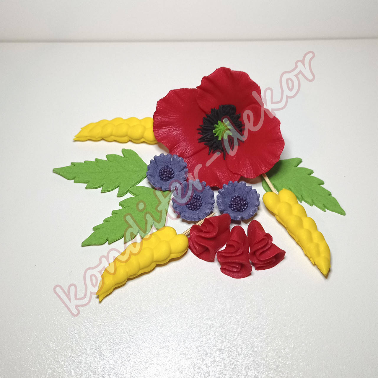 Набор из сахарной мастики для украшения тортов и кондитерских изделий "Для каравая" №1, Разные цвета
Набор из сахарной мастики для украшения тортов и кондитерских изделий "Для каравая" №1, Разные цвета