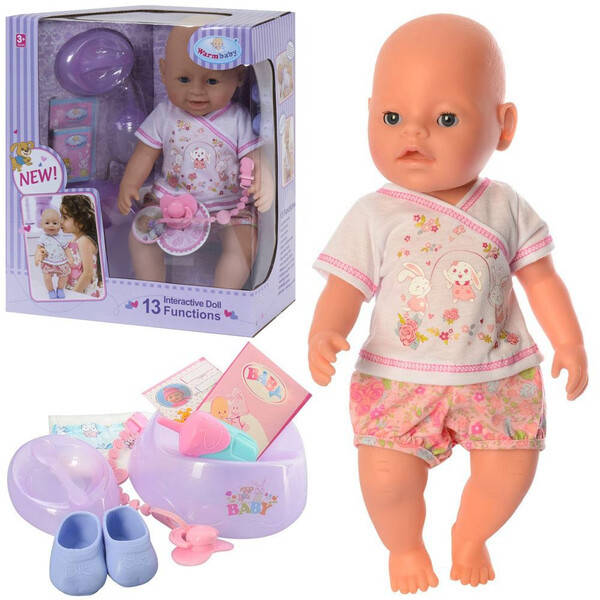 Пупс 42 см Warm Baby интерактивный 13 функций звуковые эффекты на батарейках кукла для девочки (518)
Пупс 42 см Warm Baby интерактивный 13 функций звуковые эффекты на батарейках кукла для девочки (518)