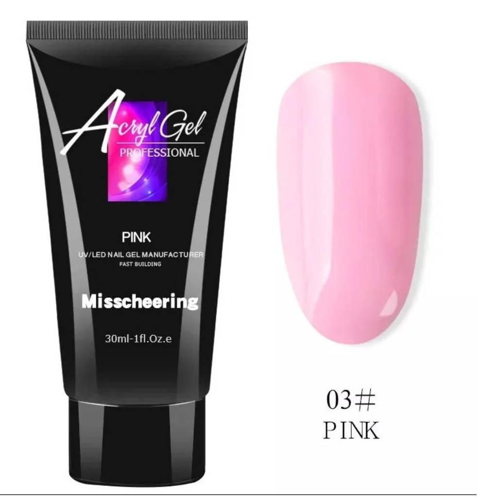 Полигель 30мл. Акрил-гель, акригель для наращивания и укрепление ногтей. Розовый 03
Полигель 30мл. Акрил-гель, акригель для наращивания и укрепление ногтей. Розовый 03