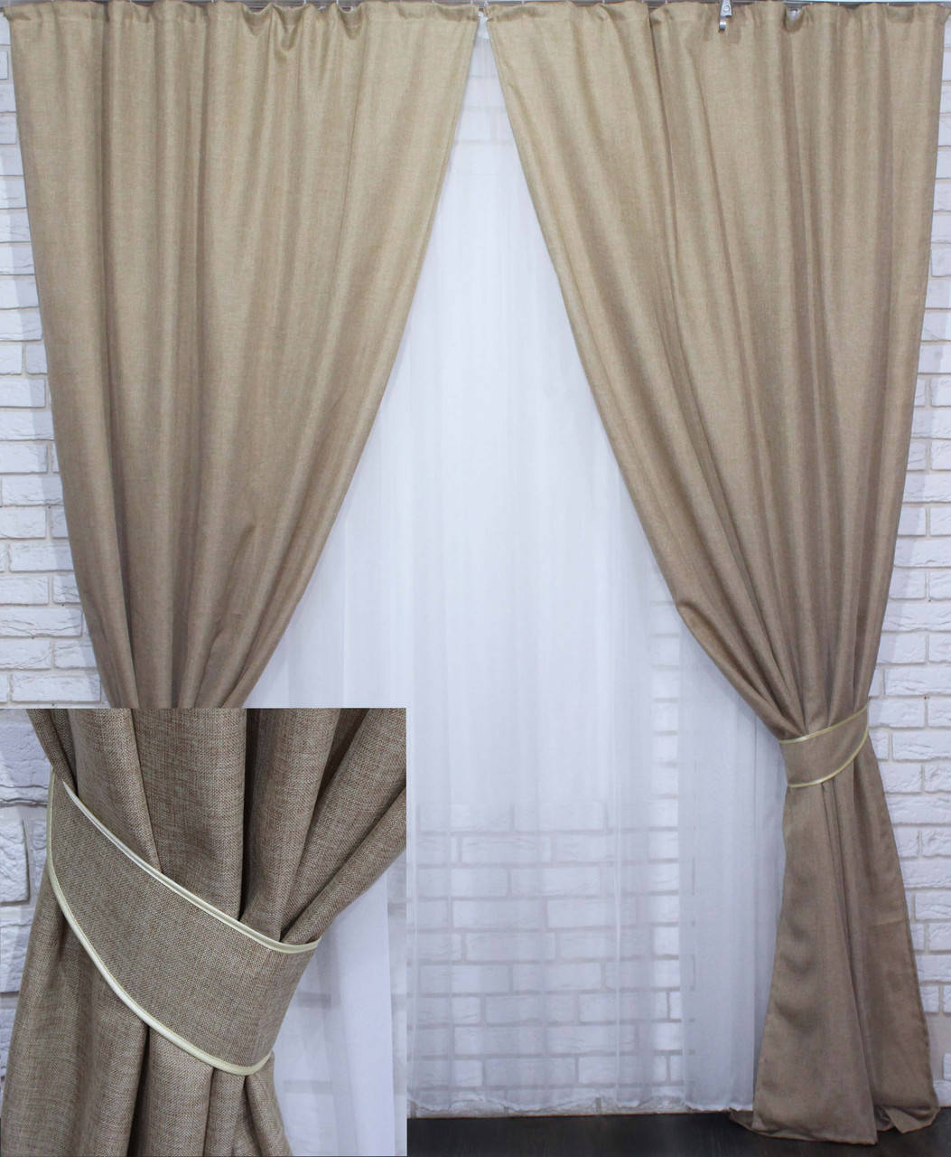 Комплект (2шт. 1.5х2.70м) готовых штор, коллекция "Лен Мешковина". Цвет кофейный. Код 113ш. 30-255, Кофе с молоком
Комплект (2шт. 1.5х2.70м) готовых штор, коллекция "Лен Мешковина". Цвет кофейный. Код 113ш. 30-255, Кофе с молоком