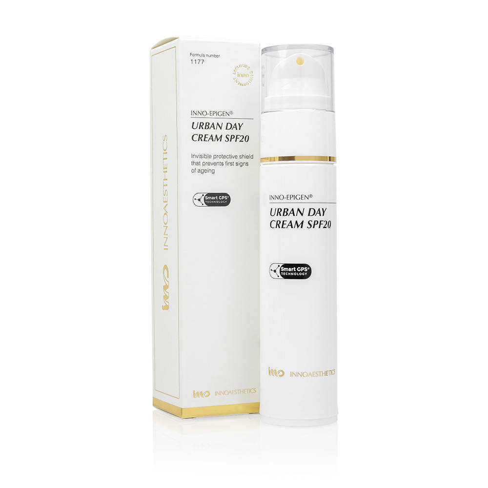 Innoaesthetics Epigen Urban Day Cream SPF 20 (Эпижен Урбан Дей Крим СПФ 20)Дневной крем для лица SPF 20, 50 мл
Innoaesthetics Epigen Urban Day Cream SPF 20 (Эпижен Урбан Дей Крим СПФ 20)Дневной крем для лица SPF 20, 50 мл