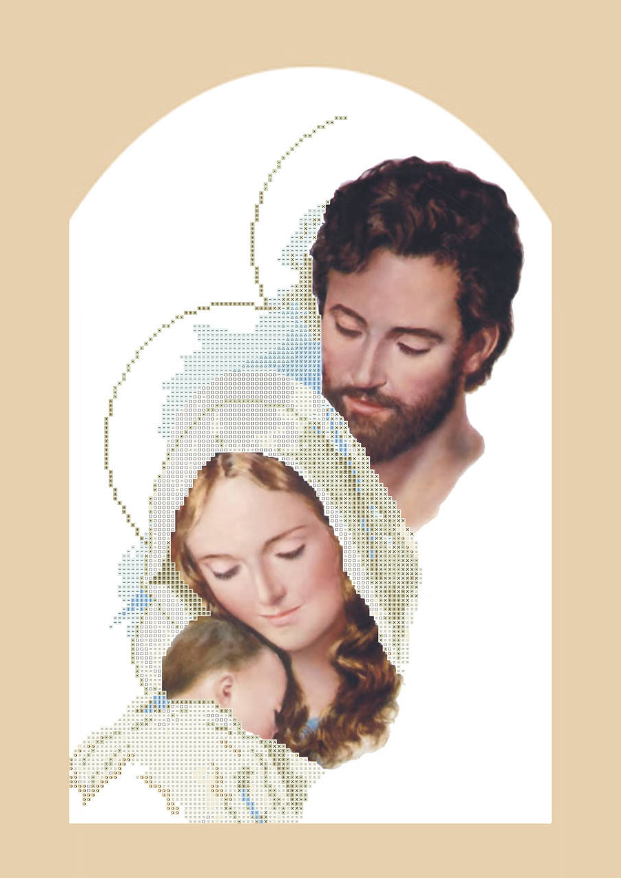 Схема для вышивания бисером или нитками Святая Семья
Схема для вышивания бисером или нитками Святая Семья