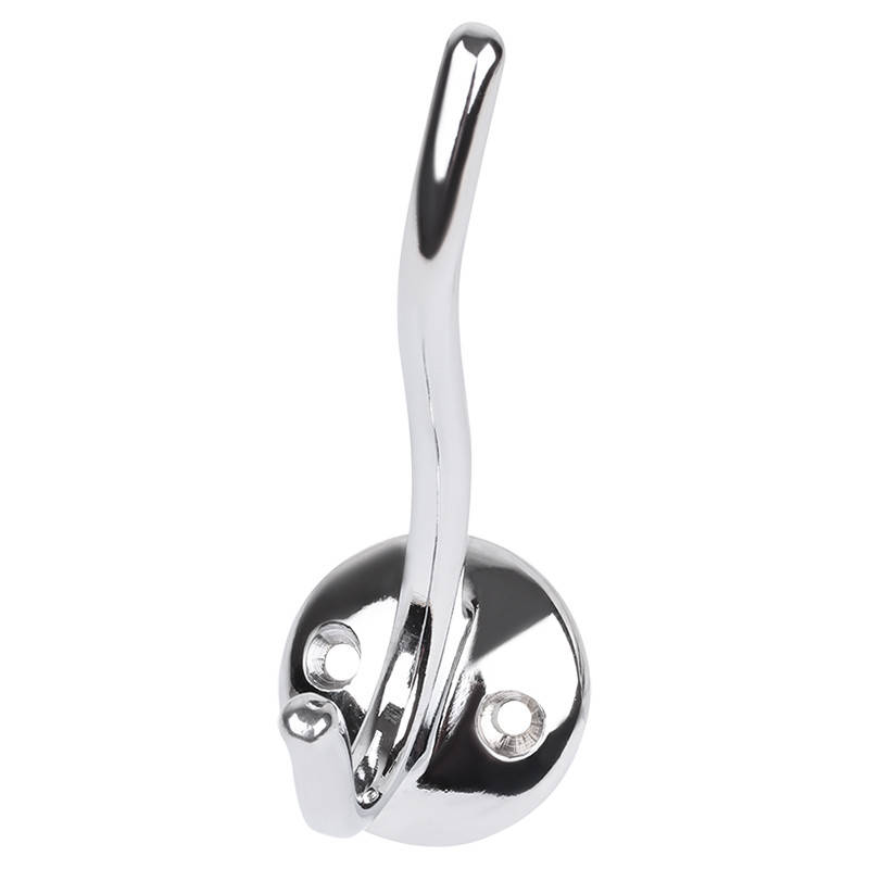 Крючок 38х92мм мебельный с двумя вешалками (Хром)
Крючок 38х92мм мебельный с двумя вешалками (Хром)