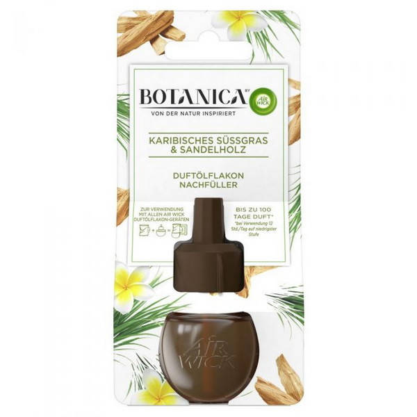 Запаска для аромадиффузора Air Wick Botanica Ветивер-сандал, 19 мл 
Запаска для аромадиффузора Air Wick Botanica Ветивер-сандал, 19 мл