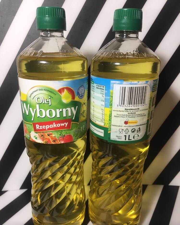 Масло рафинированое рапсовое для жарки, растительное первого отжима Olej Wyborny, 1л, Польша
Масло рафинированое рапсовое для жарки, растительное первого отжима Olej Wyborny, 1л, Польша