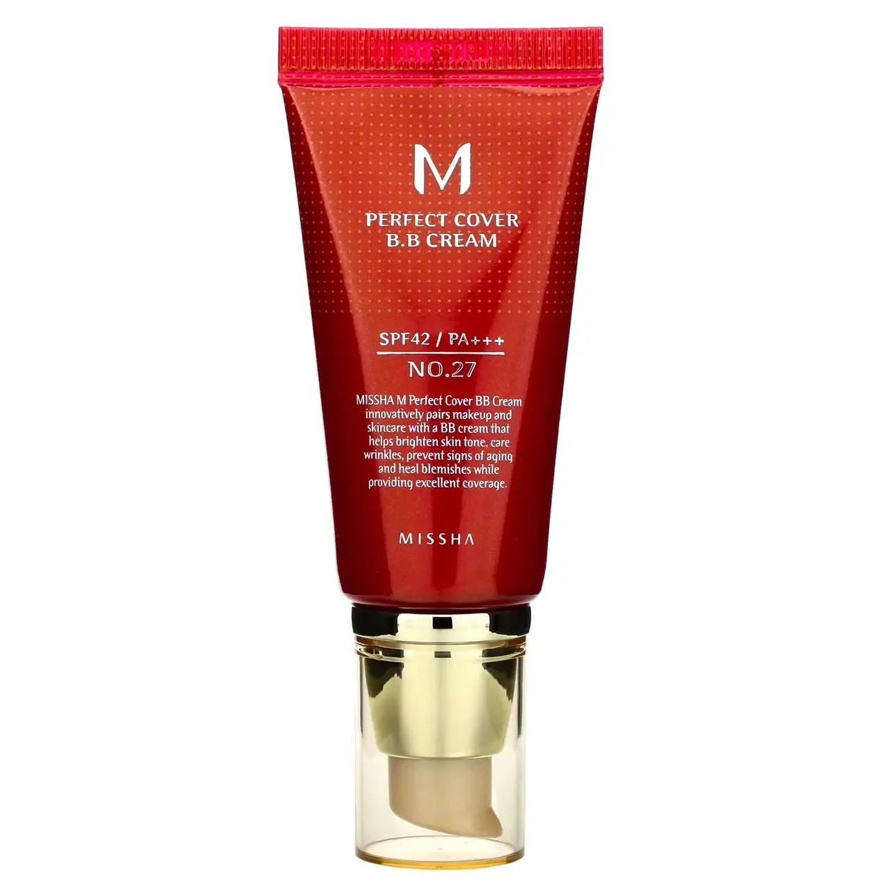 Missha, Perfect Cover BB Cream, BB-крем, SPF 42 PA+++, оттенок 27 медовый бежевый, 50 мл
Missha, Perfect Cover BB Cream, BB-крем, SPF 42 PA+++, оттенок 27 медовый бежевый, 50 мл