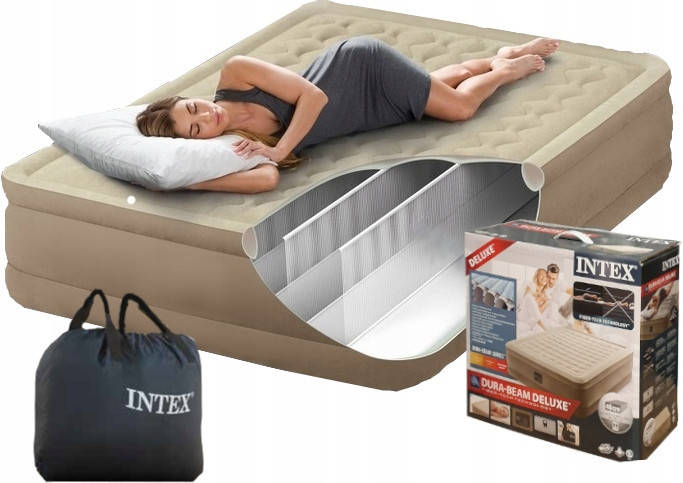 Двуспальная надувная кровать Intex 64428 Ultra Plush Airbed 203х152х46 см + встроенный электронасос, Бежевый
Двуспальная надувная кровать Intex 64428 Ultra Plush Airbed 203х152х46 см + встроенный электронасос, Бежевый