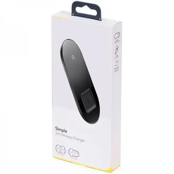 Беспроводное зарядное устройство для телефона Baseus TZWXJK-B01 Black (Simple 2in1 Turbo Edition Phone + Watch, Черный
Беспроводное зарядное устройство для телефона Baseus TZWXJK-B01 Black (Simple 2in1 Turbo Edition Phone + Watch, Черный