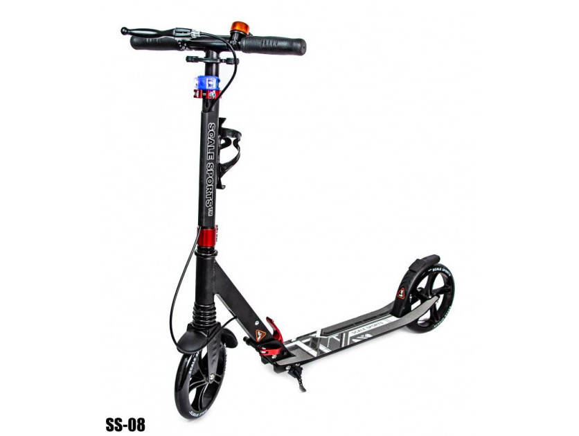 Двухколесный самокат Scale Sports SS-08 (Модель 2022 года с амортизатором и складной конструкцией) Черный
Двухколесный самокат Scale Sports SS-08 (Модель 2022 года с амортизатором и складной конструкцией) Черный