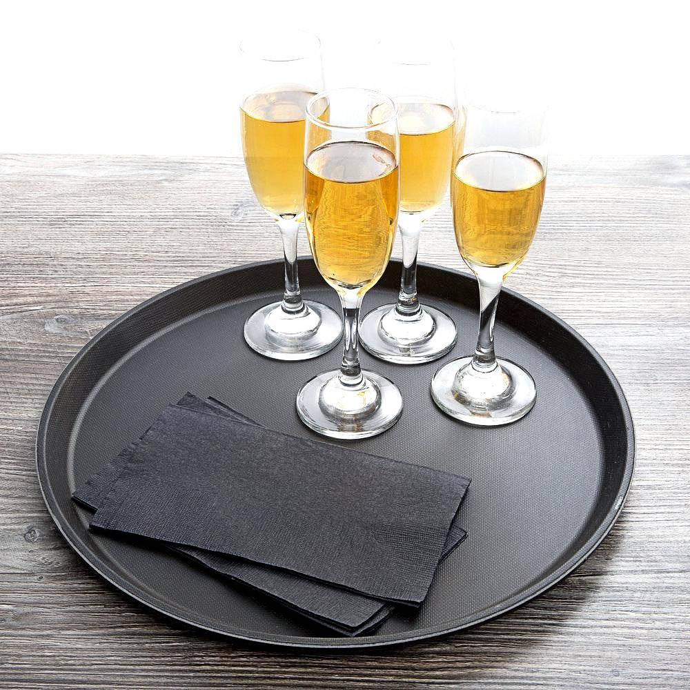 Круглый нескользящий поднос бармена 35.5 см, Черный
Круглый нескользящий поднос бармена 35.5 см, Черный