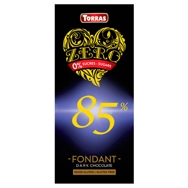 Шоколад без сахара и глютена Torras ZERO 85% какао Испания 100г
Шоколад без сахара и глютена Torras ZERO 85% какао Испания 100г