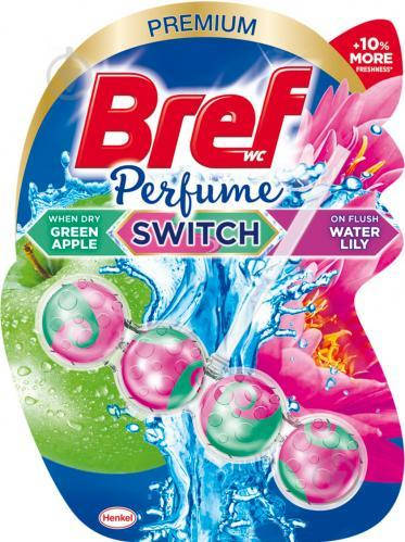Очищающий блок для туалета бреф Bref Perfume Switch Смена аромата Яблоко-Водяная лилия,50 г
Очищающий блок для туалета бреф Bref Perfume Switch Смена аромата Яблоко-Водяная лилия,50 г