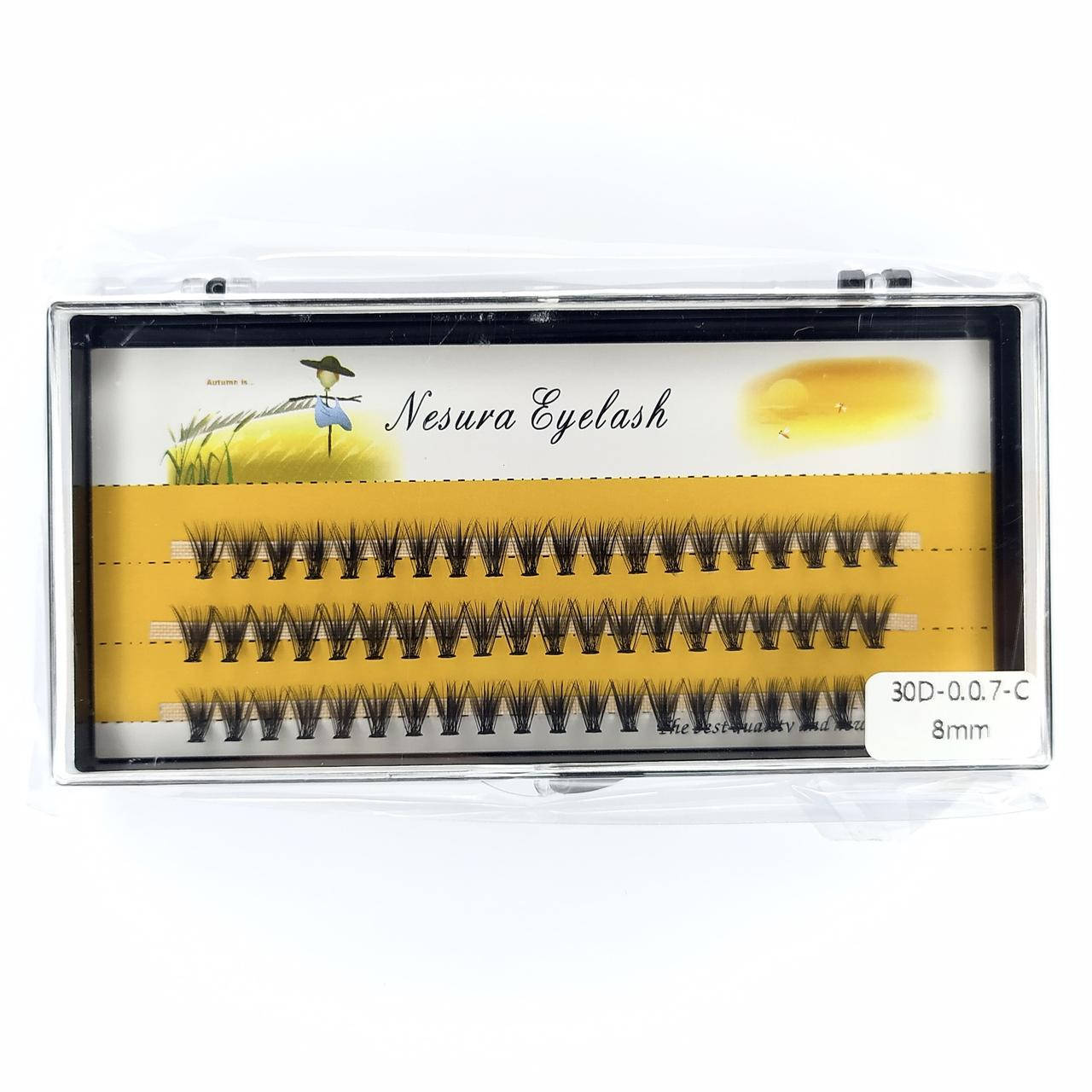 Ресницы Nesura Eyelash 30D, 8 мм, изгиб C, 0,07, 60 пучков Несура ресницы пучками, пучковые, Черный
Ресницы Nesura Eyelash 30D, 8 мм, изгиб C, 0,07, 60 пучков Несура ресницы пучками, пучковые, Черный