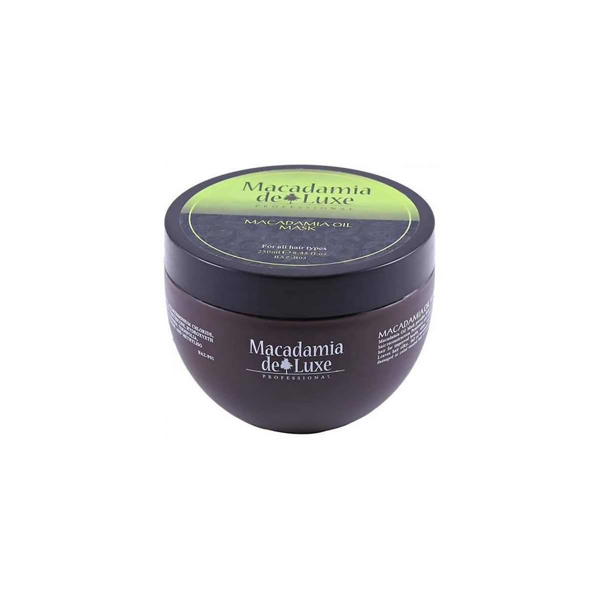 Питательная маска для волос с маслом макадамии De Luxe Macadamia Nourishing Mask, 500 мл, 500 мл
Питательная маска для волос с маслом макадамии De Luxe Macadamia Nourishing Mask, 500 мл, 500 мл
