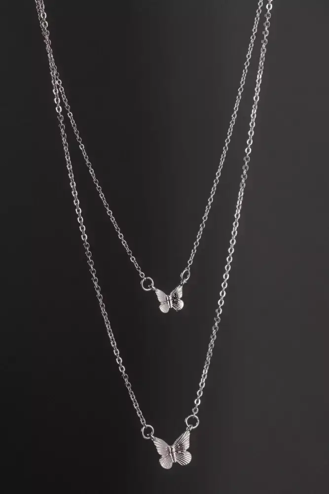 Украшение на шею Бабочки на двойной цепочке
Украшение на шею Бабочки на двойной цепочке