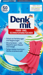 ЛОВУШКИ для цвета и грязи с микрофиброй Denkmit Farbfangtücher und Schmutzfangtücher, 50 шт
ЛОВУШКИ для цвета и грязи с микрофиброй Denkmit Farbfangtücher und Schmutzfangtücher, 50 шт