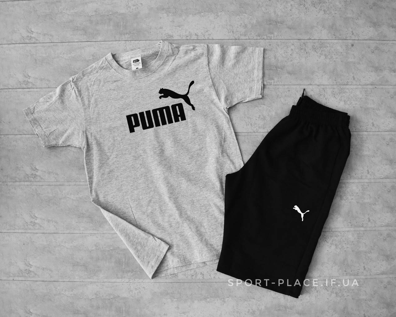 Летний комплект шорты и футболка Puma (Пума) (серая футболка , черные шорты) большой логотип L, 50, Серый
Летний комплект шорты и футболка Puma (Пума) (серая футболка , черные шорты) большой логотип L, 50, Серый