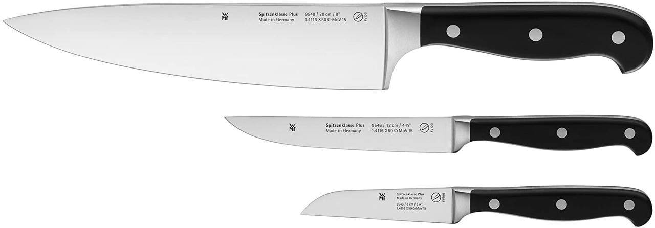 Набор ножей WMF Top Class Plus (Spitzenklasse) из 3 предметов кованая сталь Made in Germany (18.9475.9992)
Набор ножей WMF Top Class Plus (Spitzenklasse) из 3 предметов кованая сталь Made in Germany (18.9475.9992)