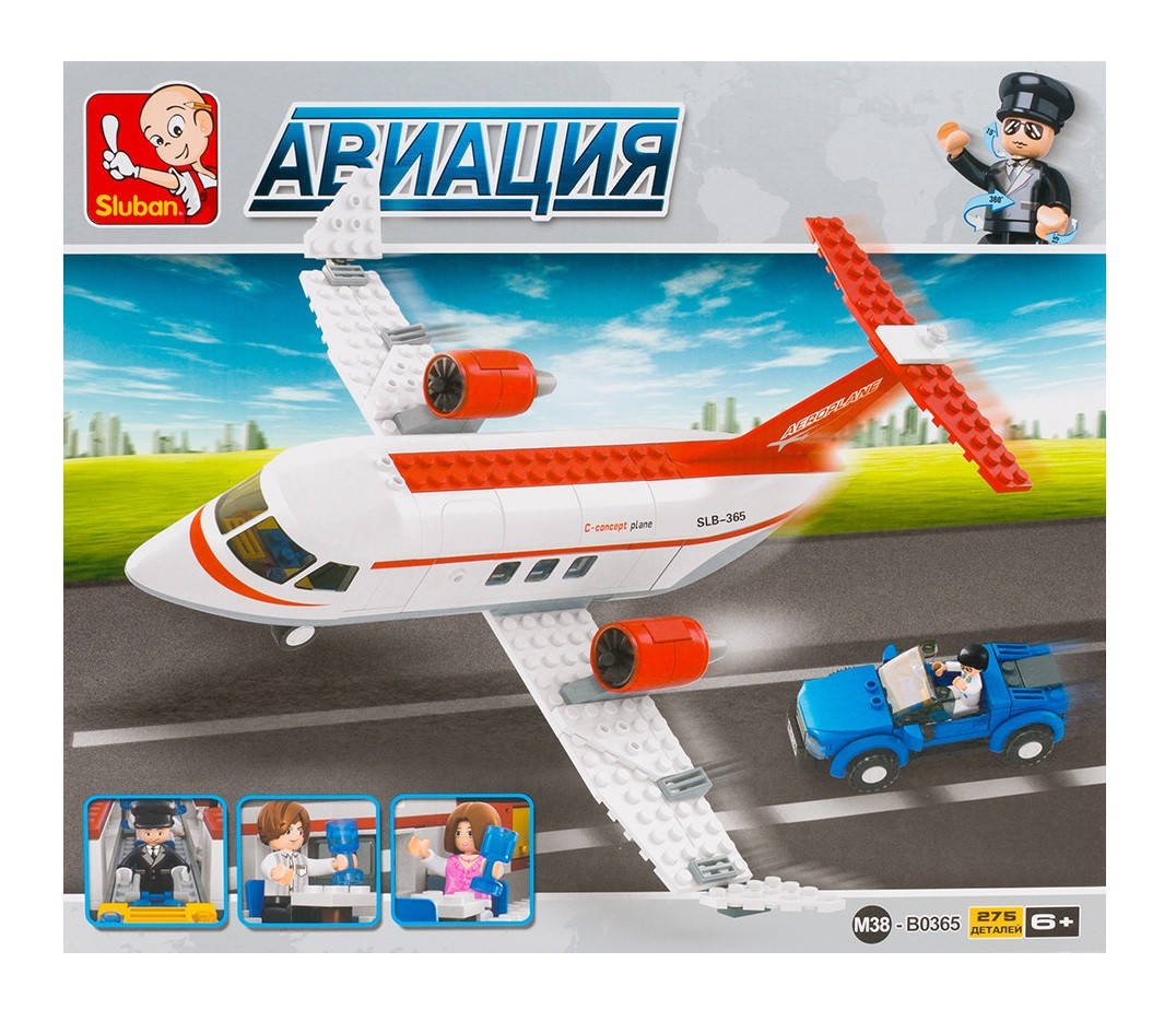 Конструктор дитячий - "Літак - Авіація - 275 деталей" - Sluban SLB-365 / детский самолет, мелкие детали
Конструктор дитячий - "Літак - Авіація - 275 деталей" - Sluban SLB-365 / детский самолет, мелкие детали