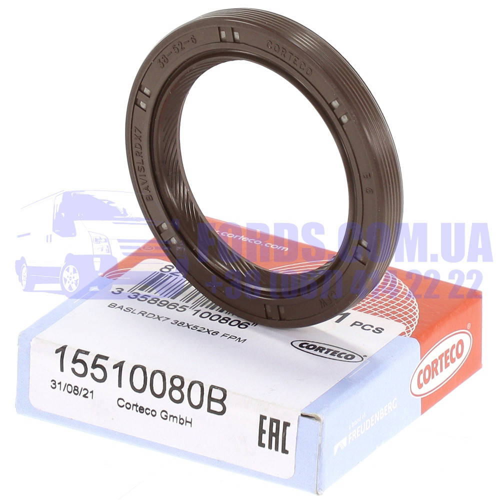 Сальник распредвала FORD FIESTA/FOCUS/C-MAX 2003-2012 (Ø38X52X16) (1077686/6M5G6K292BA/15510080B) CORTECO
Сальник распредвала FORD FIESTA/FOCUS/C-MAX 2003-2012 (Ø38X52X16) (1077686/6M5G6K292BA/15510080B) CORTECO