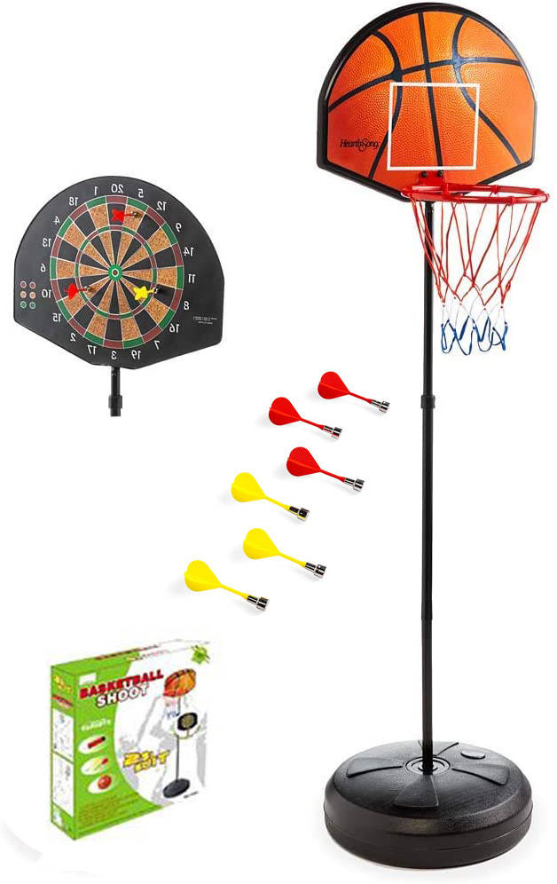 Детский игровой набор 2 в 1 баскетбол и дартс на стойке Basketball Shoot 176 см.
Детский игровой набор 2 в 1 баскетбол и дартс на стойке Basketball Shoot 176 см.